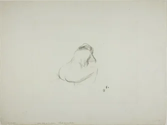 Studio di una donna nuda, di spalle