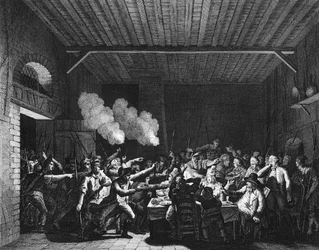 Rivoluzione francese: I Patrioti di Varennes entrano nel droghiere Sauce e riconoscono il re Luigi XVI (1754-1793) in fuga