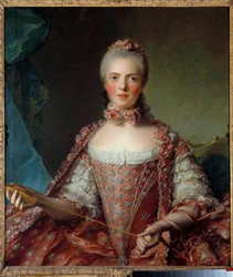 Ritratto di Madame Adelaide di Francia che fa nodi