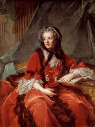 Ritratto di Maria Leszczyńska (1703-1768) Regina di Francia Dipinto di Jean-Marc Nattier (1685-1766) 1748