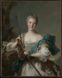 Ritratto di una donna come Diana, 1752