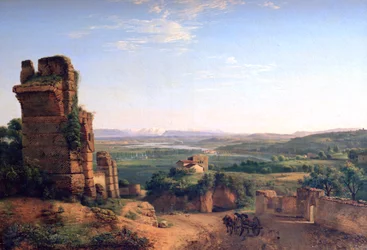 Acquedotti romani visti sui pendii di Saint Just