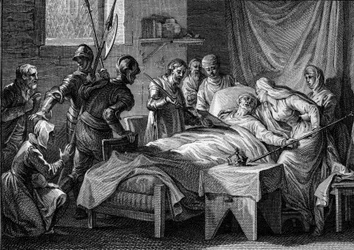 Morte e successione di Carlo II il Calvo (823-877), 877: il re consegna all