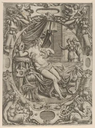 Cleopatra morsa da un aspide, 1535-55