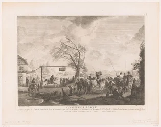 Giostra presso una locanda di campagna