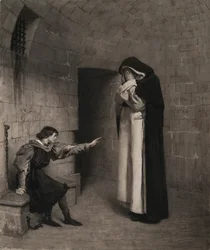 Jean-Paul Laurens - Mastro Pietro nella prigione di Giovanna d