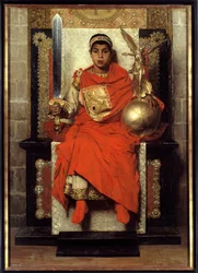 Il Basso Impero: Flavio Onorio (384-423). Dipinto del primo imperatore d