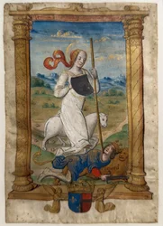 Umiltà e orgoglio. Les rondeaux des vertus, dopo il 1515 (pergamena dipinta e miniata)