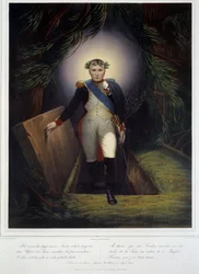 Ritratto a figura intera di Napoleone I (1769 - 1821) dalla sua tomba