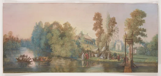 Scena galante: picnic al lago, 1787