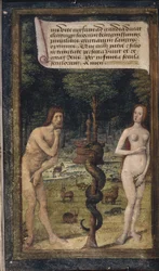 Adamo ed Eva da Lettres bâtardes, ca 1490-1510