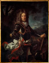Ritratto di Carlo Enrico di Lorena, Principe di Vaudemont (1649-1723) figlio di Carlo IV. Dipinto di Jean Ranc (1674-1735)