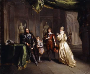 Re Carlo che si congeda dai suoi figli, c.1721