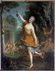 Mademoiselle Prevost in baccante Rappresentazione della danzatrice Mademoiselle Prevost (1680-1741) durante un balletto. Dipinto di Jean Raoux (1677-1734)
