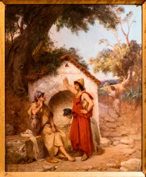 Donne algerine intorno alla fontana