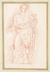 Figura vestita con cintura in vita