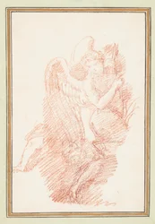 Figura alata con arco