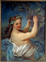 Baccante. Dipinto di Jean Simon Berthelemy (1743-1811) XIX secolo Laon, Museo delle Belle Arti