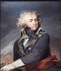 Ritratto del Generale Jean-Baptiste Kleber (1753-1800), di Guerin, Jean Urbain (1760-1836). Acquerello su pergamena, c. 1790. Dimensioni: 24x20 cm. Nationalmuseum Stoccolma