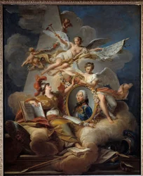 Ritratto allegorico di Louis Charles Auguste Fouquet, Duca di Belle Isle, maresciallo di Francia
