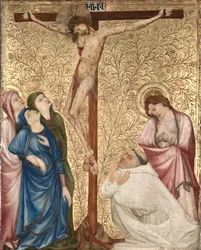 Il Calvario con un monaco certosino