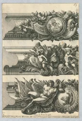 Design per cornici dipinte, da "Bordures de Tableau"