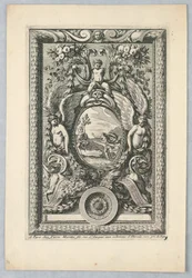 Foglio dal set, "Ornemens de Peaneaux pour... Lambris"