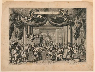 La morte di Amnon, Tavola 1 da "Gland Alcoves a la Romaine"