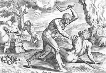 Caino che uccide Abele