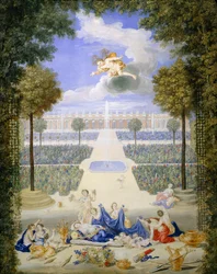 Francia, Versailles, parterre del Grand Trianon, di Jean Cotelle
