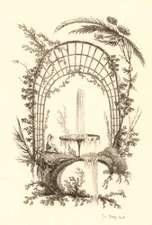 Fontana sotto pergola