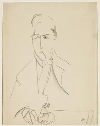 Ritratto di Modigliani con pipa