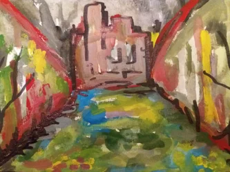 Castello con stagno