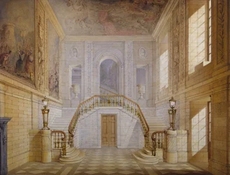 Progetto per una scala nella Painted Hall, Chatsworth