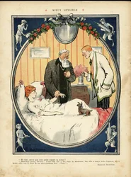 Illustrazione di Jehan Testevuide (1873-1924) in Le Lire, n. 375, 09/04/10 - Meglio sensibile - Medico
