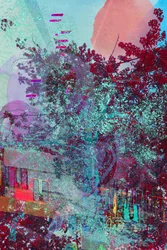 Paesaggio astratto e glitch