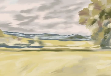 Paesaggio collinare ondulato
