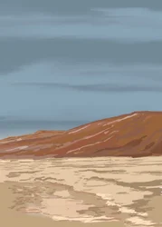 Paesaggio sereno del deserto