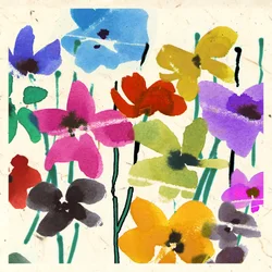 Fiori inchiostrati