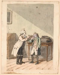 Una scena di P.A. Heibergs "De Vonner og de Vanner"