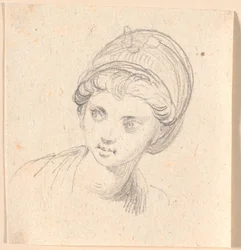 Testa di donna con turbante