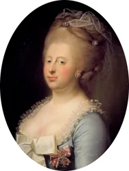Ritratto di Caroline Matilda di Gran Bretagna 1751-1775, Regina di Danimarca, 1771