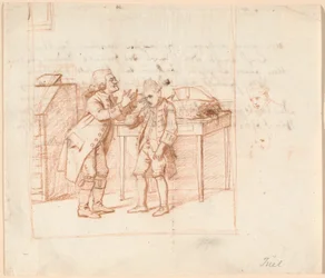 Bozza per illustrazione del dramma di P.A. Heiberg "De Vonner og de Vanner"