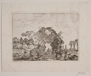 Rovine antiche di un tempio