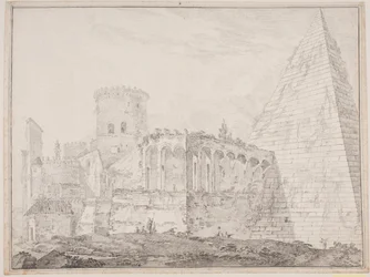 Piramide di Cestio presso Porta S. Paolo