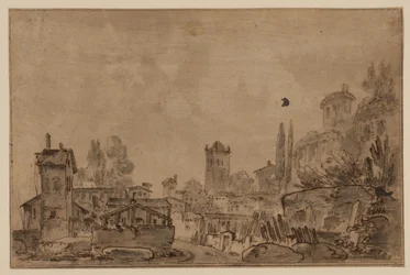 Veduta di una città italiana