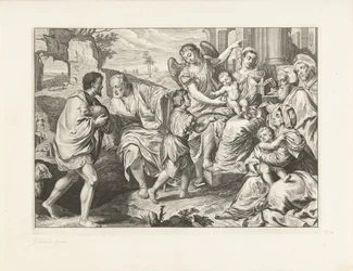La Sacra Famiglia in compagnia di altri