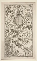 Disegno grottesco ornamentale