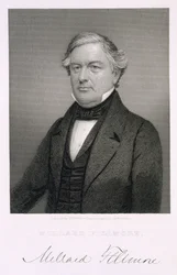 Millard Fillmore, inciso da Thomas B. Welch (1814-74) dopo un dagherrotipo