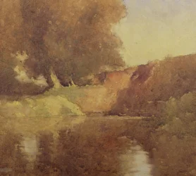Veduta di alberi vicino a un ruscello